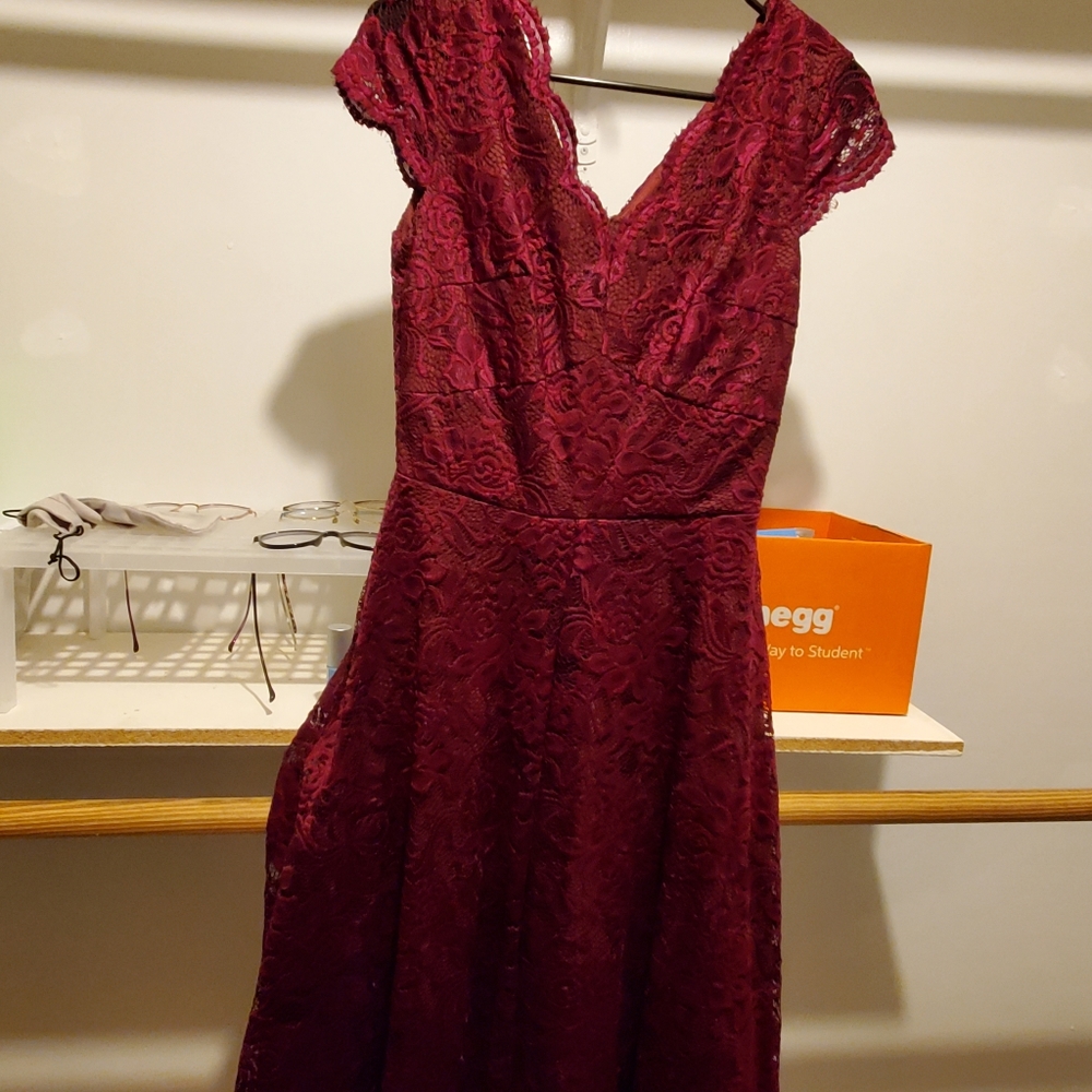 Maroon dress